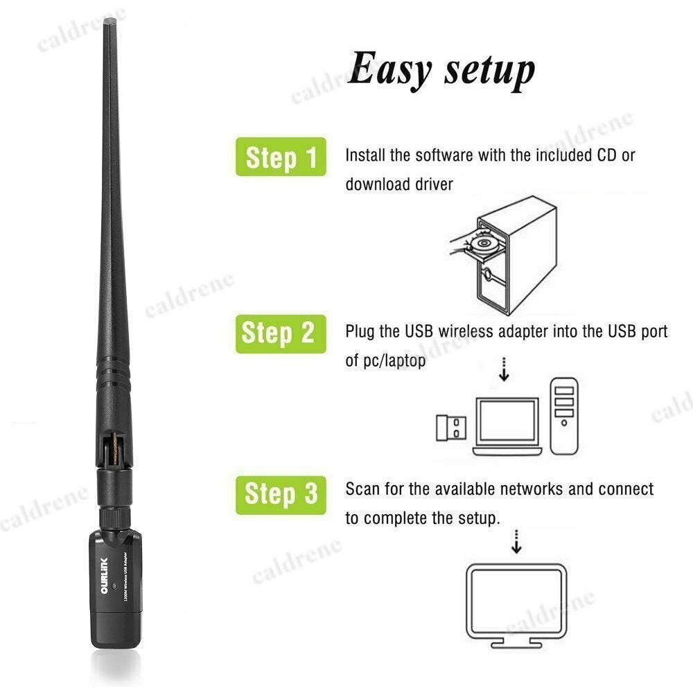 Dual Band 1200Mbps USB WiFi Adapter – view 5