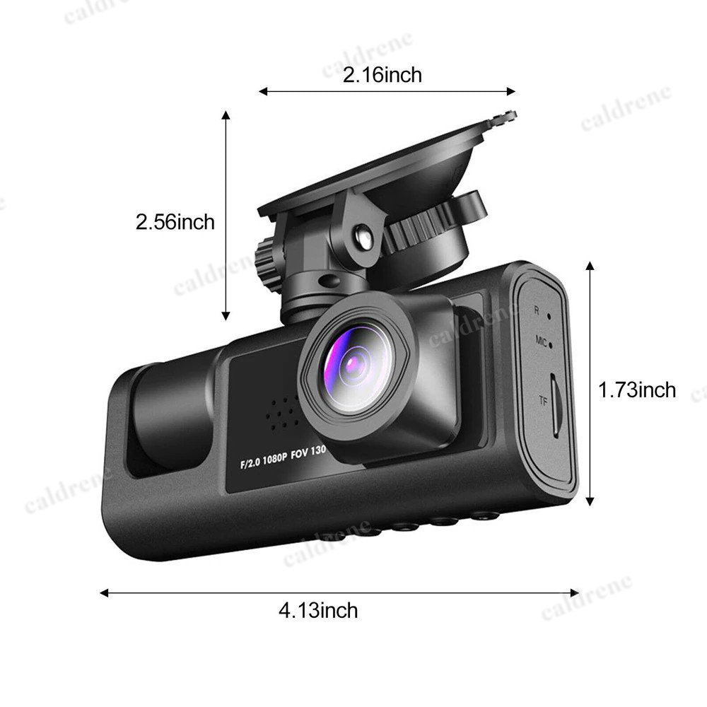Dual Lens 1080P Dash Cam, Front Rear Inside – view 2