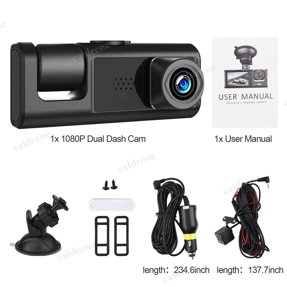 Dual Lens 1080P Dash Cam, Front Rear Inside – view 8