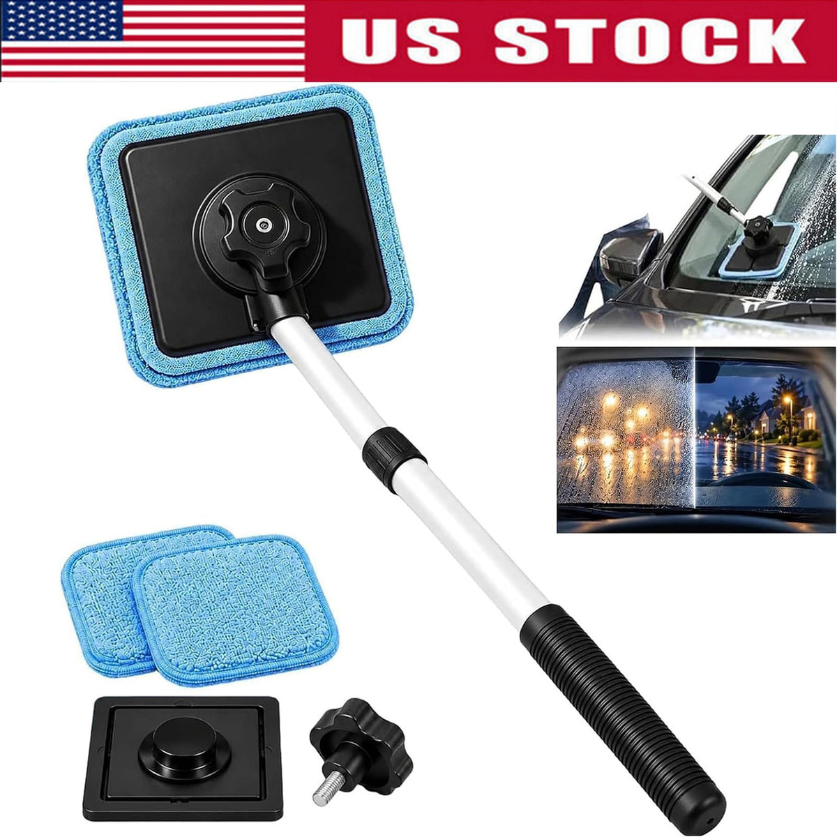 Dual Magnetic Car Windshield Cleaner Double-Sided