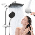 Dual Rain Shower Head Combo with Extension Arm