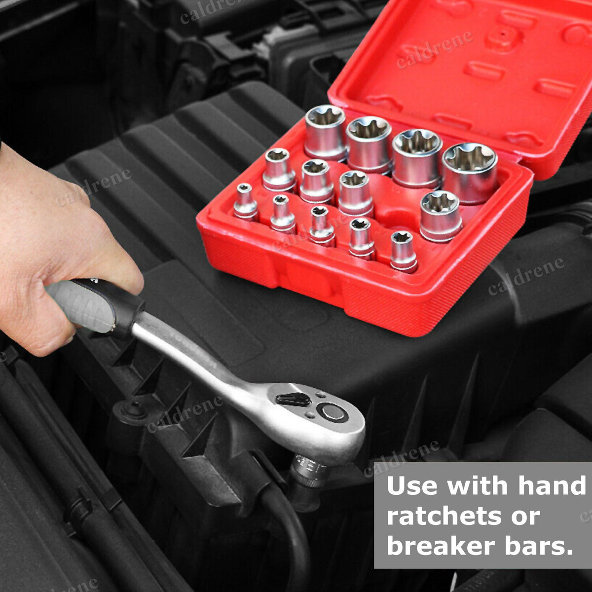 E-Torx Star Female Bit Socket Set E4-E24 with Case, 14 Piece – view 10
