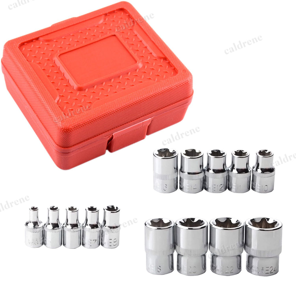 E-Torx Star Female Bit Socket Set E4-E24 with Case, 14 Piece – view 2