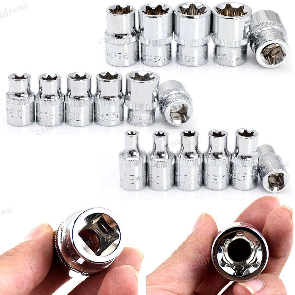 E-Torx Star Female Bit Socket Set E4-E24 with Case, 14 Piece – view 4