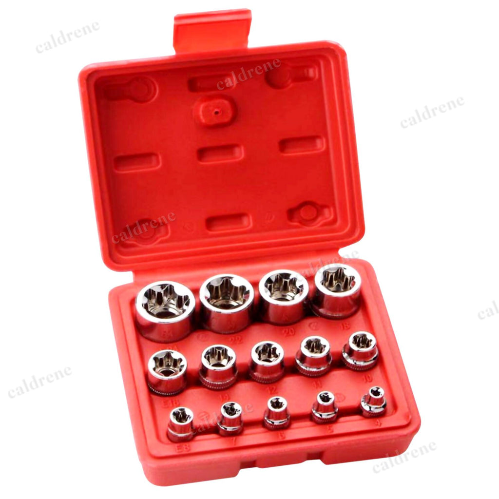 E-Torx Star Female Bit Socket Set E4-E24 with Case, 14 Piece – view 8