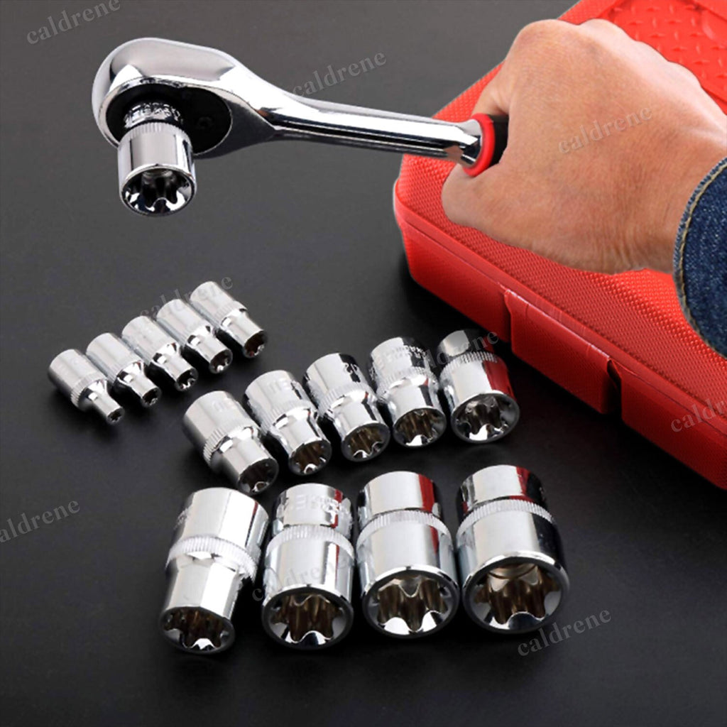 E-Torx Star Female Bit Socket Set E4-E24 with Case, 14 Piece – view 9