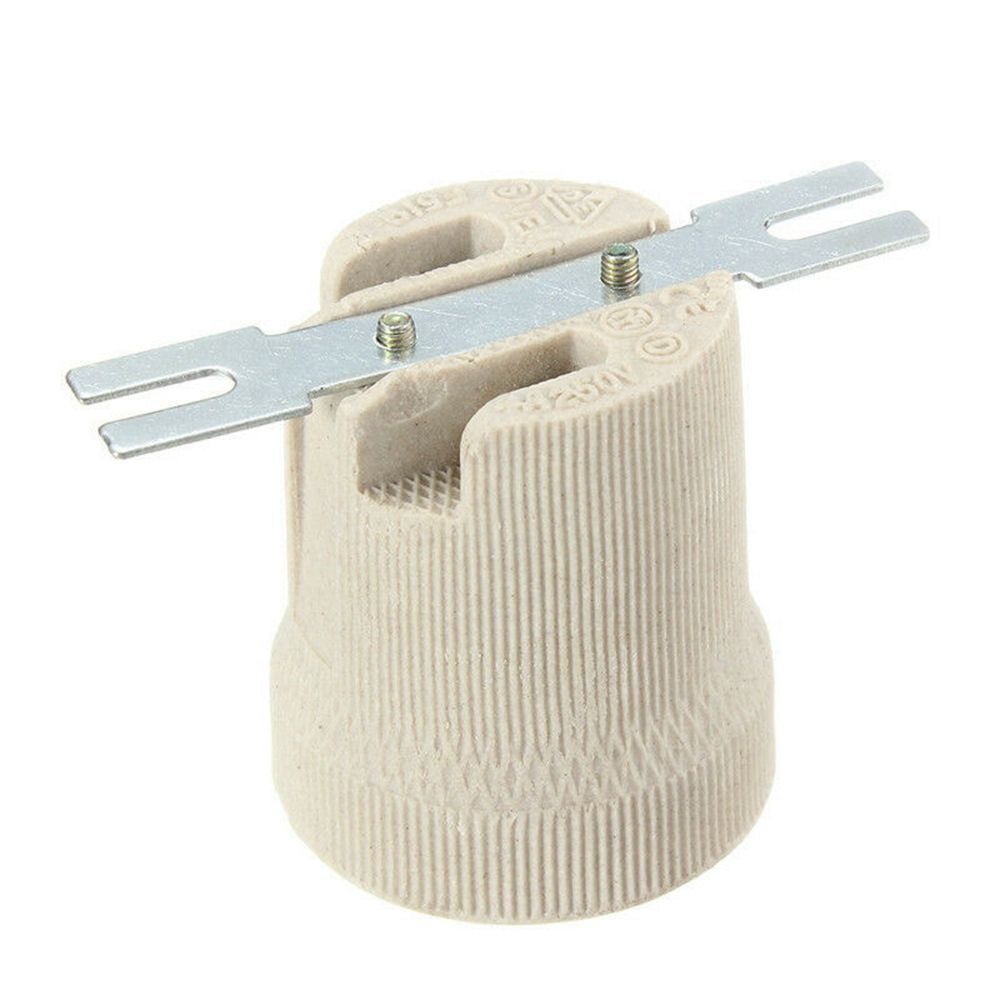 E27 Ceramic Porcelain Socket Bulb Holder for Heat Lamps – D