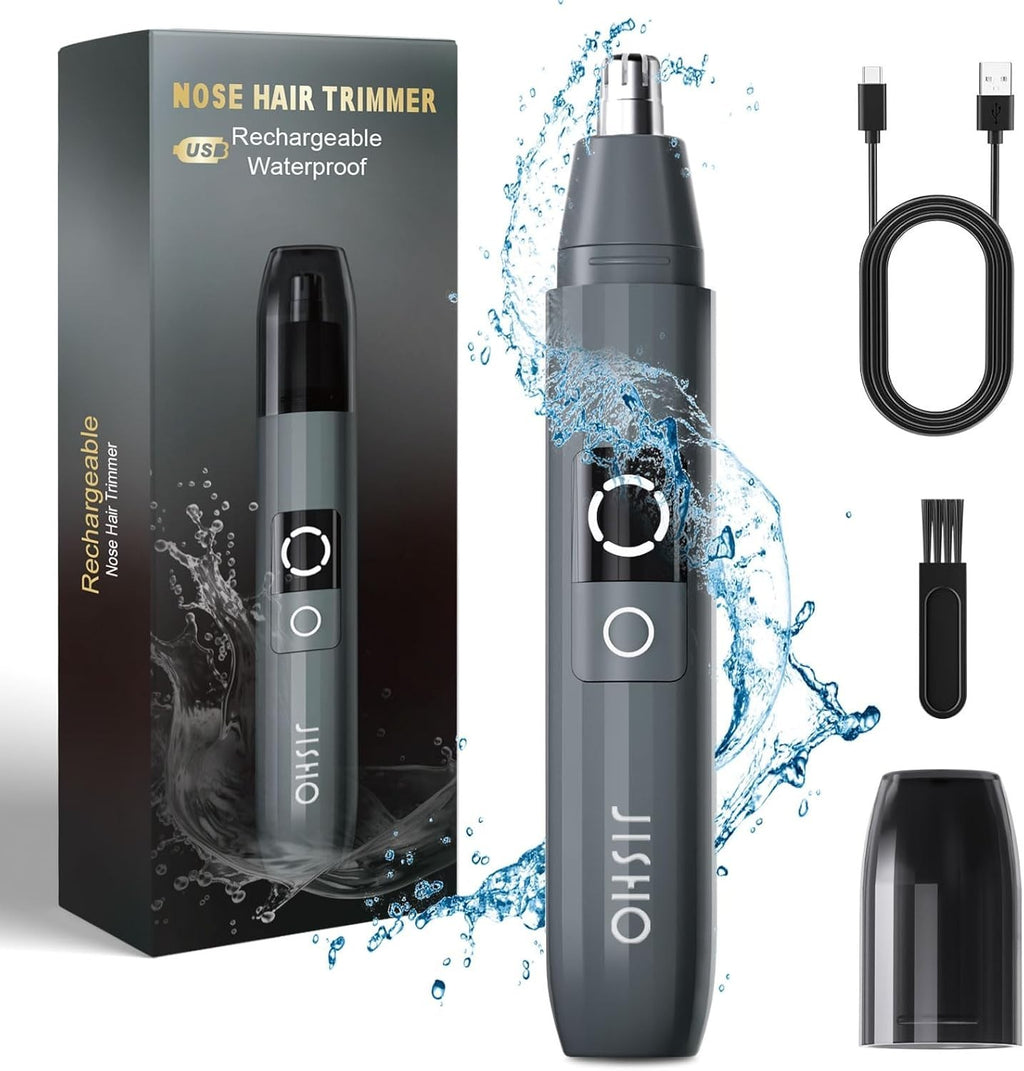 Ear and Nose Hair Trimmer USB Rechargeable with LED