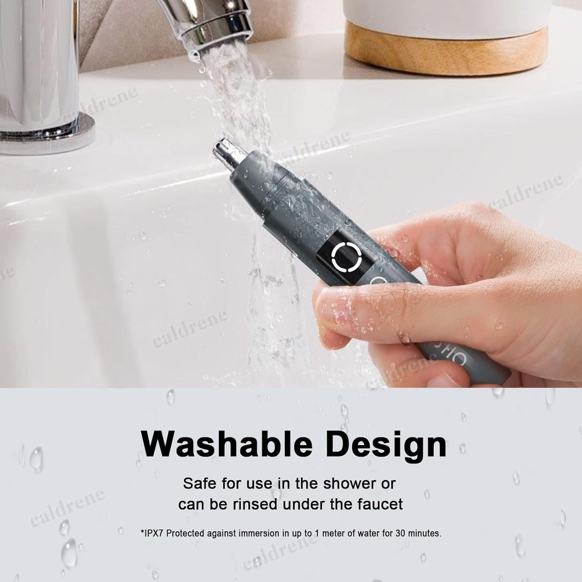 Ear and Nose Hair Trimmer USB Rechargeable with LED – view 5