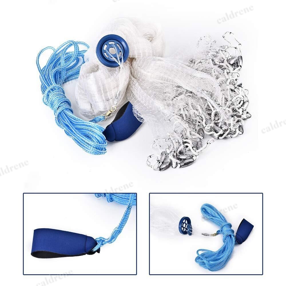 Easy-Throw Nylon Fishing Cast Net, 6 to 16 FT – view 3