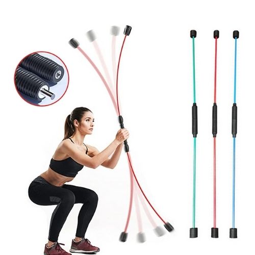 Elastic Fitness Bar for Versatile Workouts