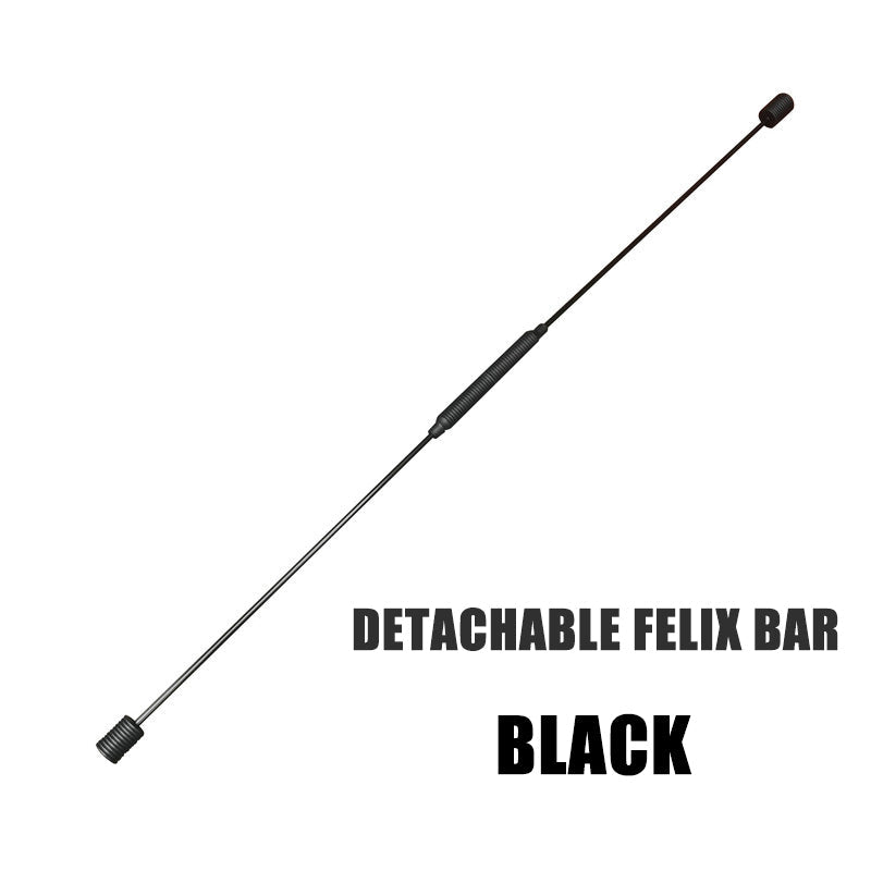 Elastic Fitness Bar for Versatile Workouts – Black