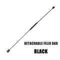Elastic Fitness Bar for Versatile Workouts – Black