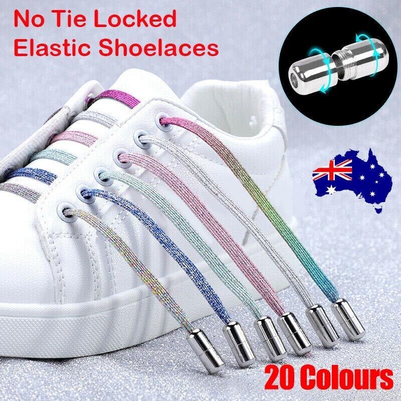 Elastic Flat No Tie Lock Shoelaces for Sneakers