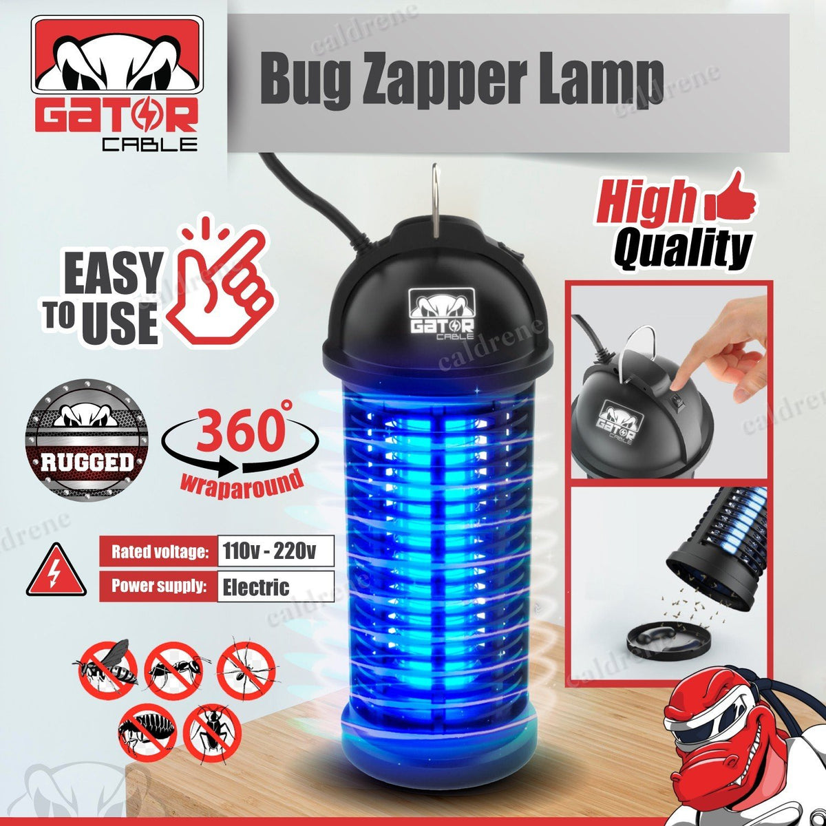 Electric Bug Zapper Insect Killer Lamp, 2 Pack – view 2