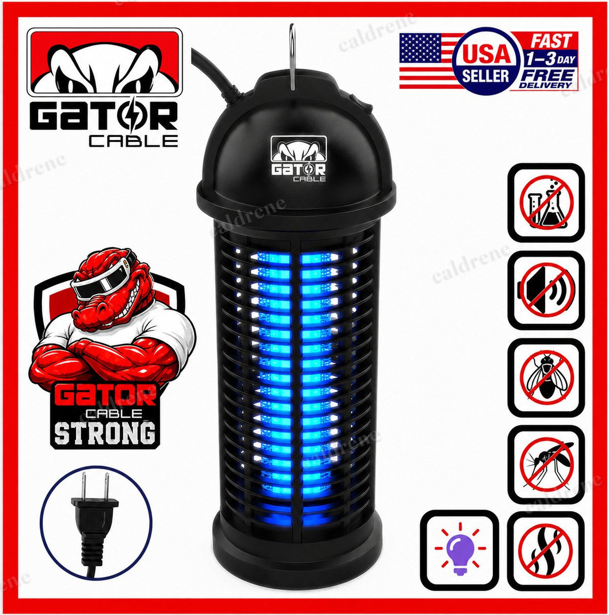 Electric Bug Zapper Insect Killer Lamp, 2 Pack – view 9