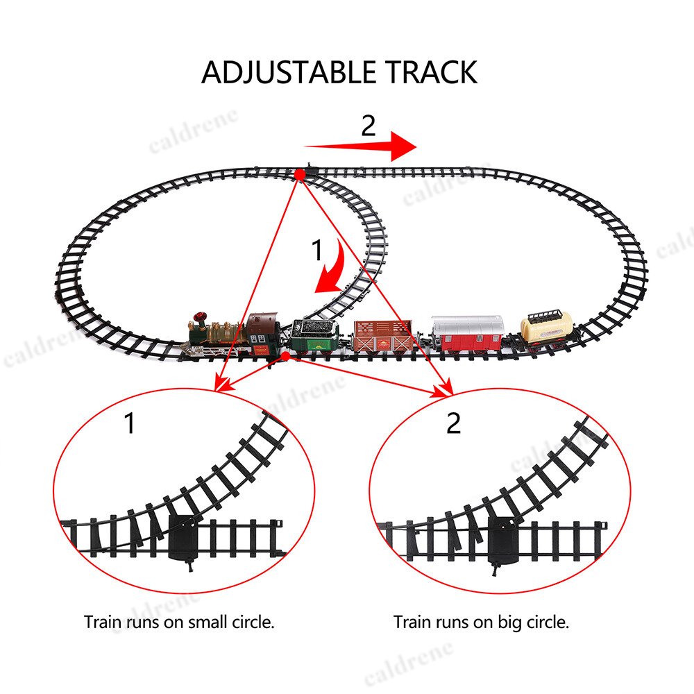 Electric Christmas Train Set with Lights and Sound – view 6