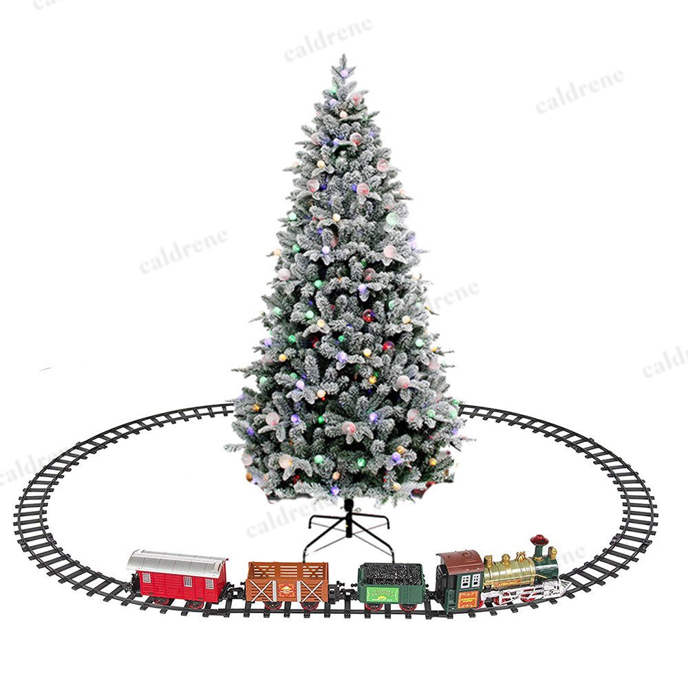 Electric Christmas Train Set with Lights and Sound – view 8