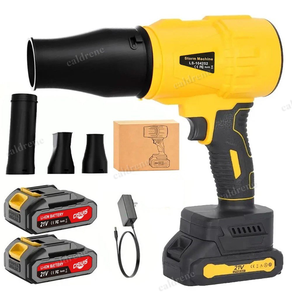 Electric Cordless Handheld Leaf Blower with 2 Batteries and Charger – view 9