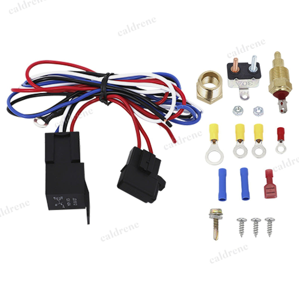 Electric Engine Fan Thermostat Relay Switch Kit, 175-185F – view 3