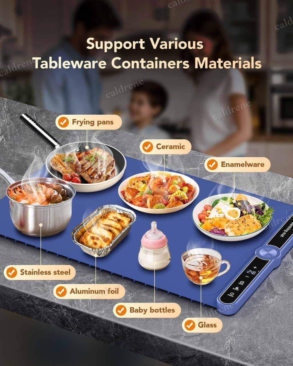 Electric Food Warming Mat, 9 Levels – view 10