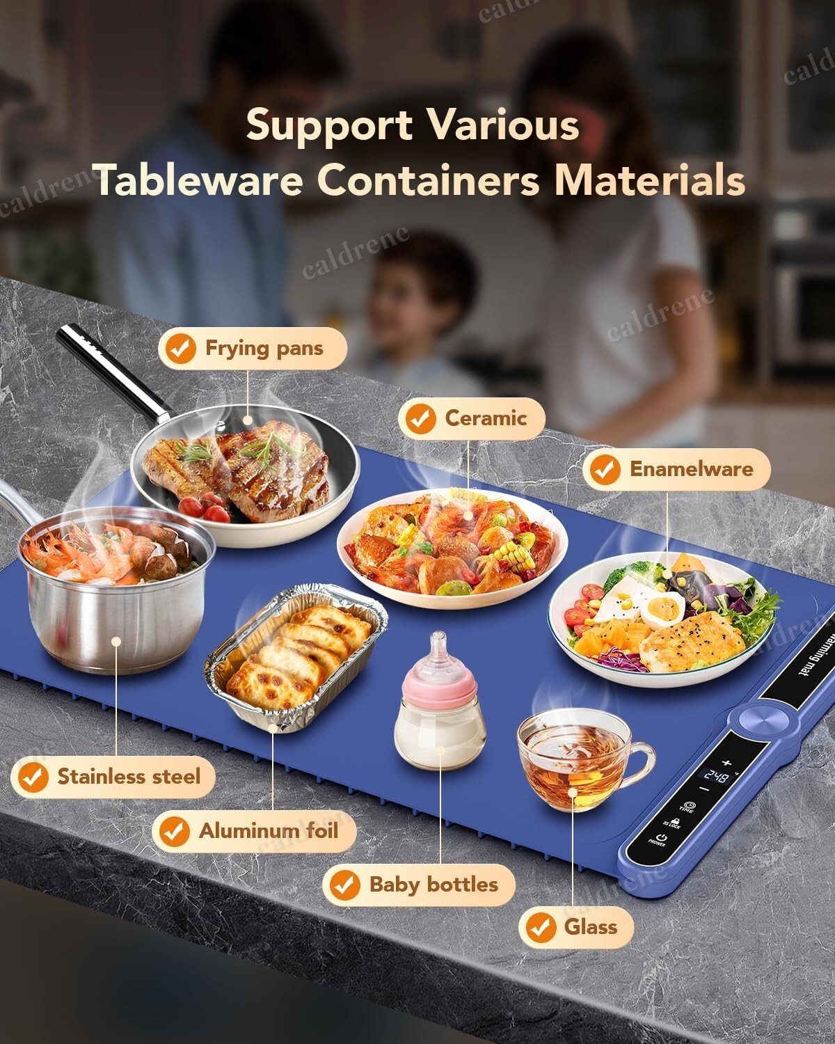 Electric Food Warming Mat, 9 Levels – view 10