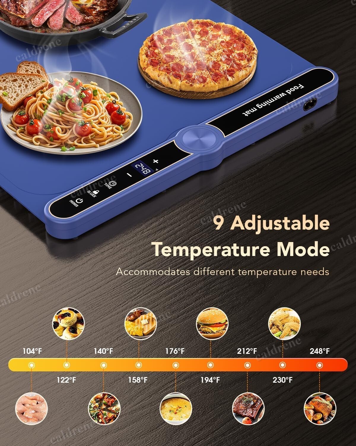 Electric Food Warming Mat, 9 Levels – view 3