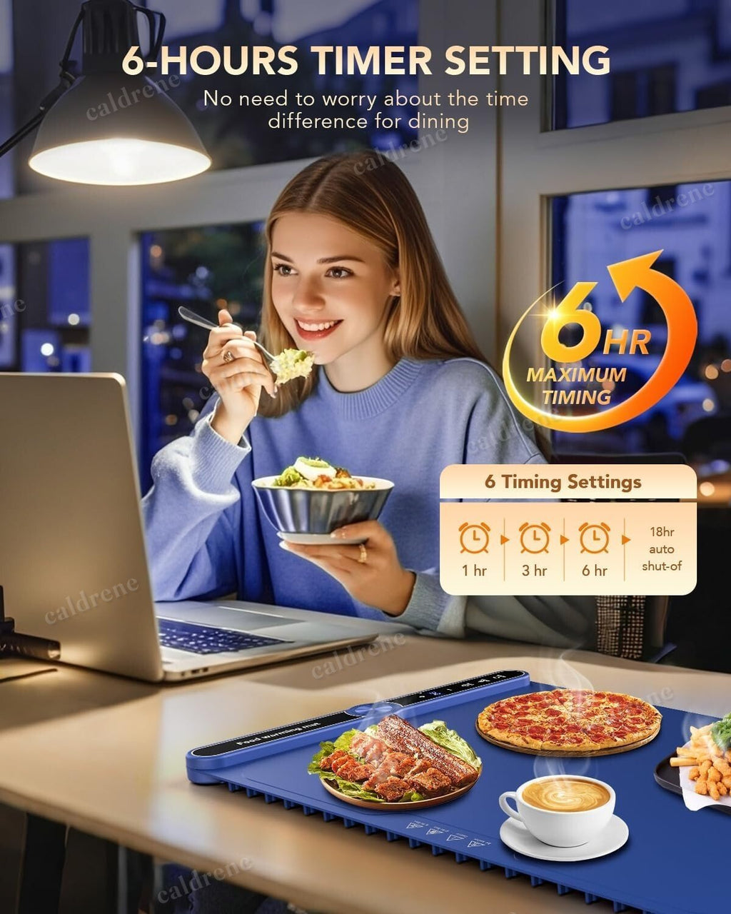 Electric Food Warming Mat, 9 Levels – view 5