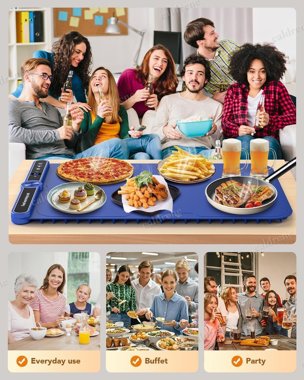 Electric Food Warming Mat, 9 Levels – view 8