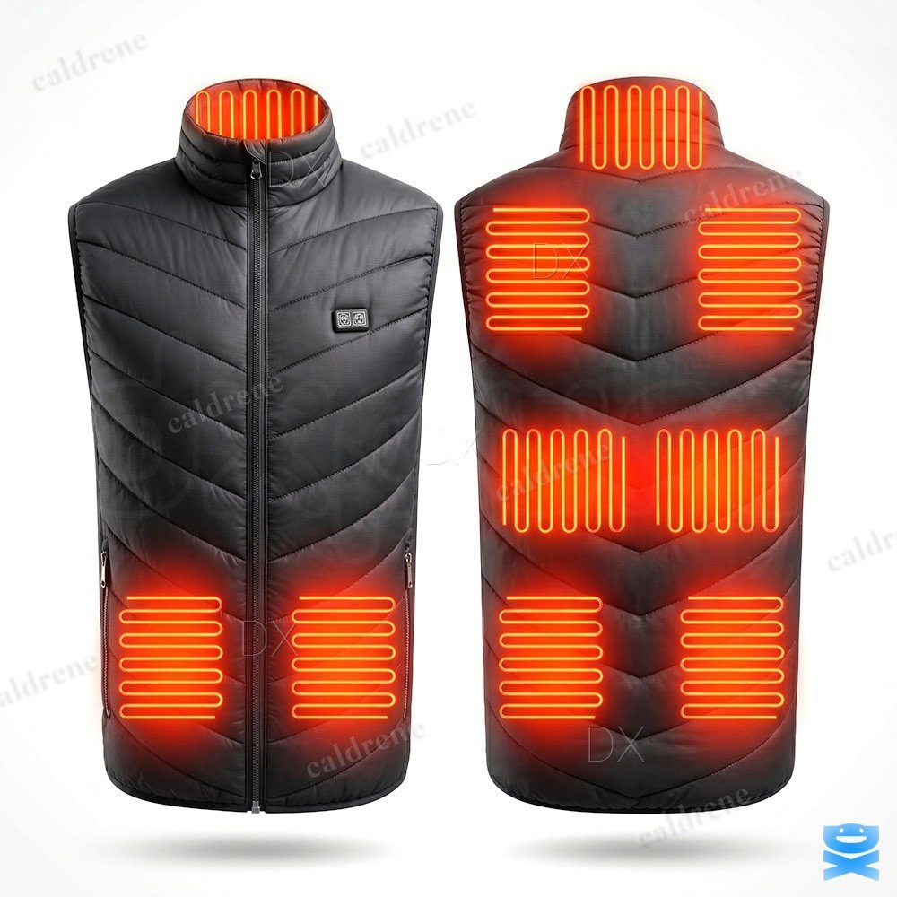 Electric Heated Vest with 9 Heating Zones and 10000mAh Battery Pack – view 2