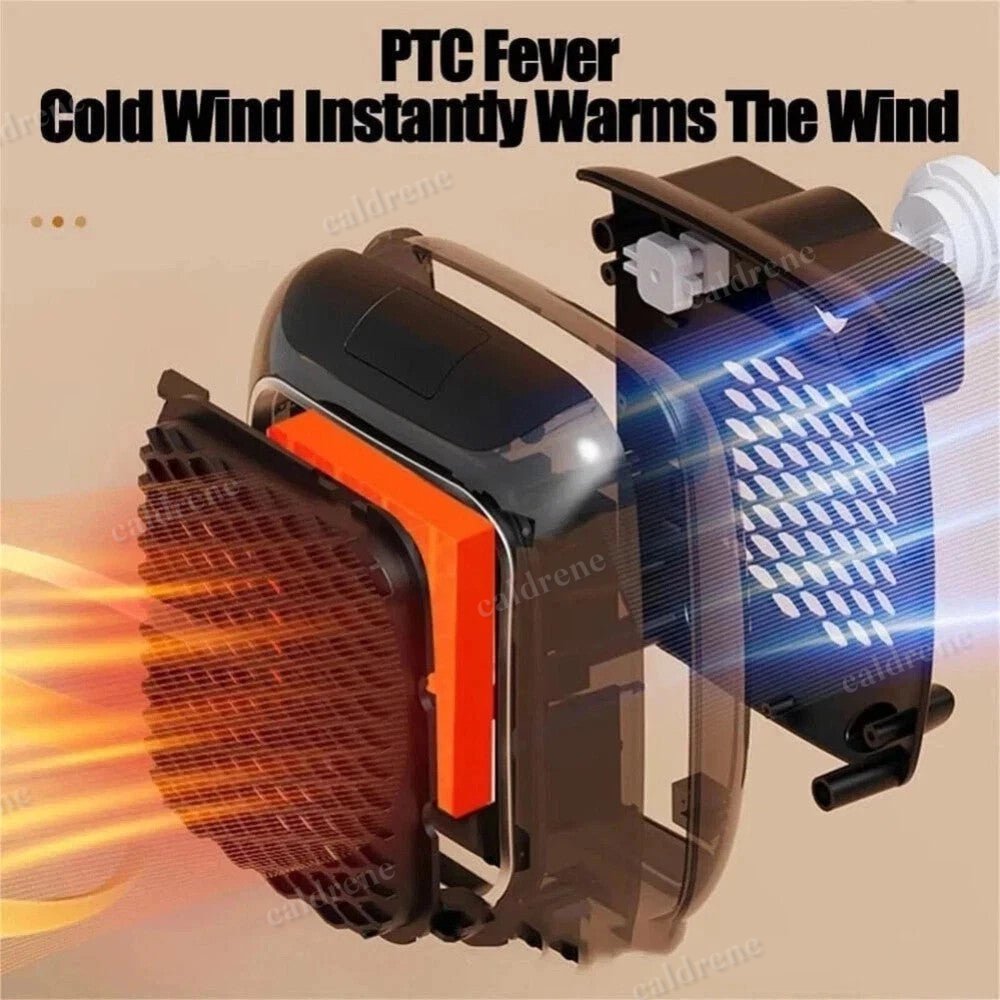 Electric Heater with Remote Control and Adjustable Temperature – view 2