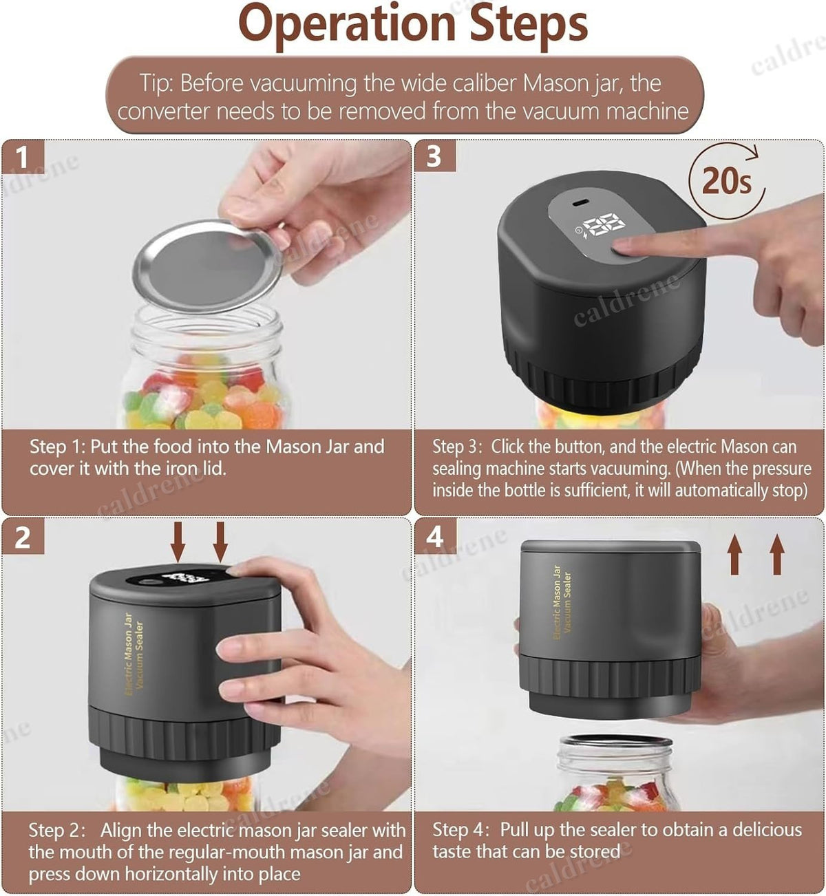Electric Mason Jar Vacuum Sealer Kit – view 2