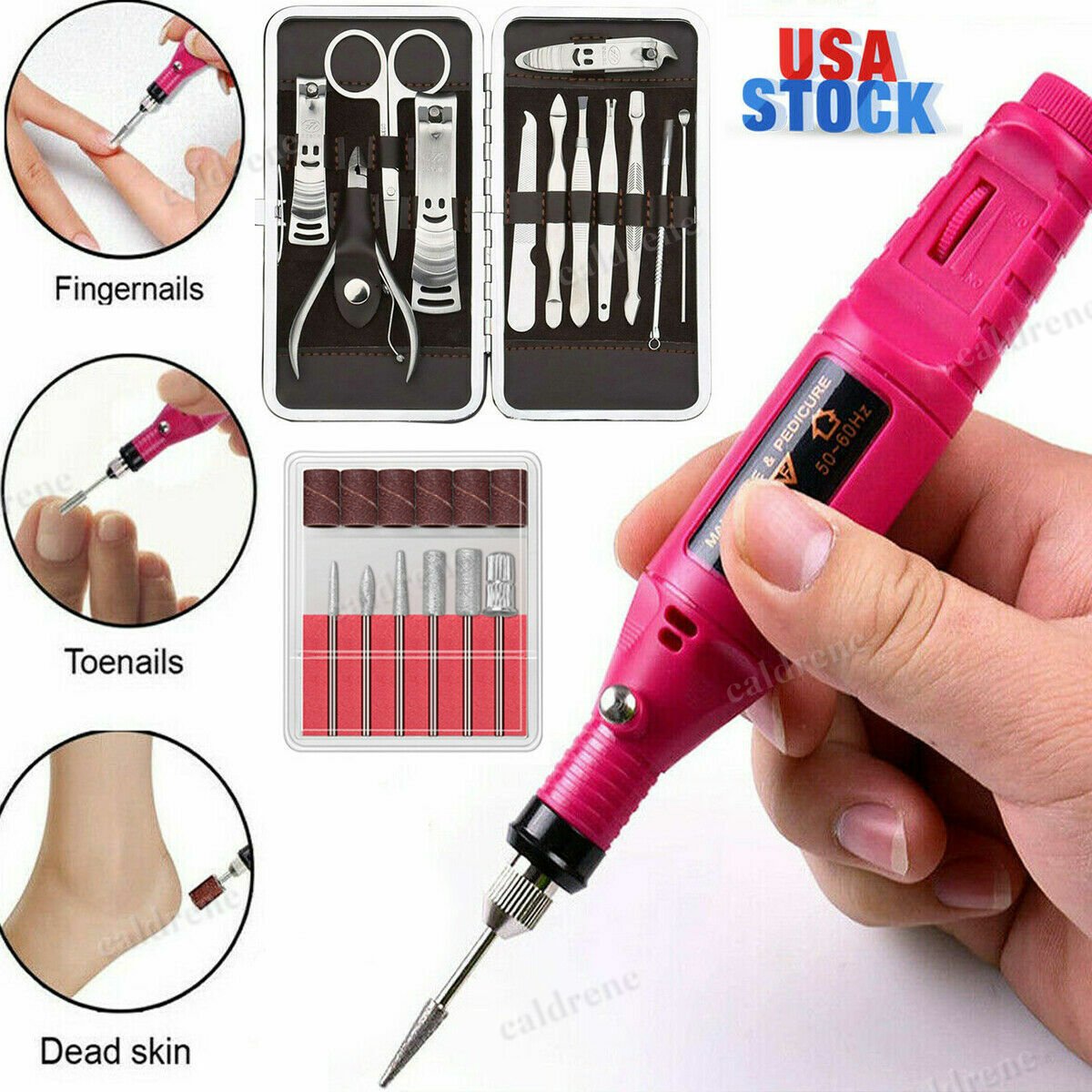 Electric Nail Drill Manicure and Pedicure Kit – view 3