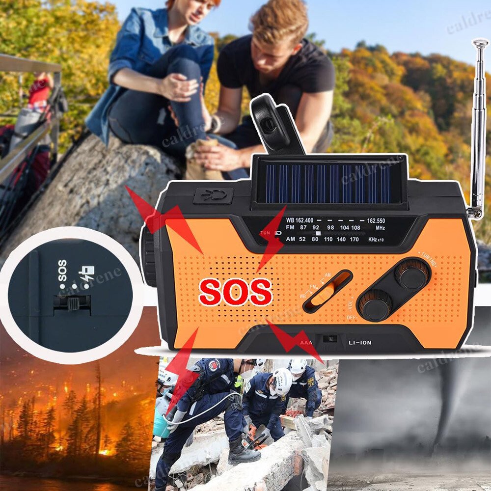 Emergency Hand Crank Weather Radio and Power Bank – view 7