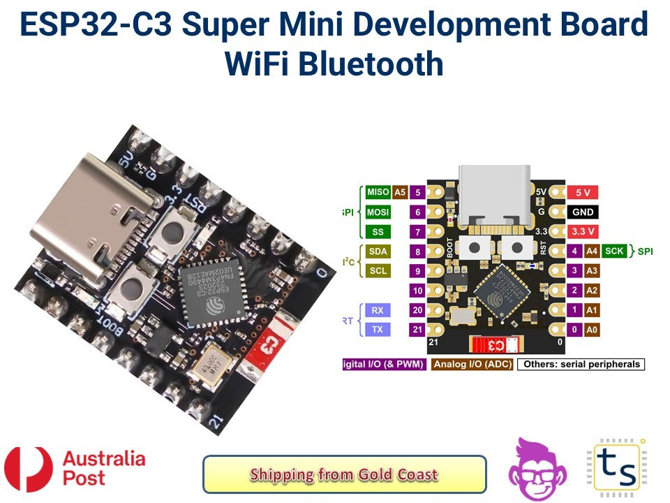 ESP32-C3 Super Mini Development Board with WiFi and Bluetooth