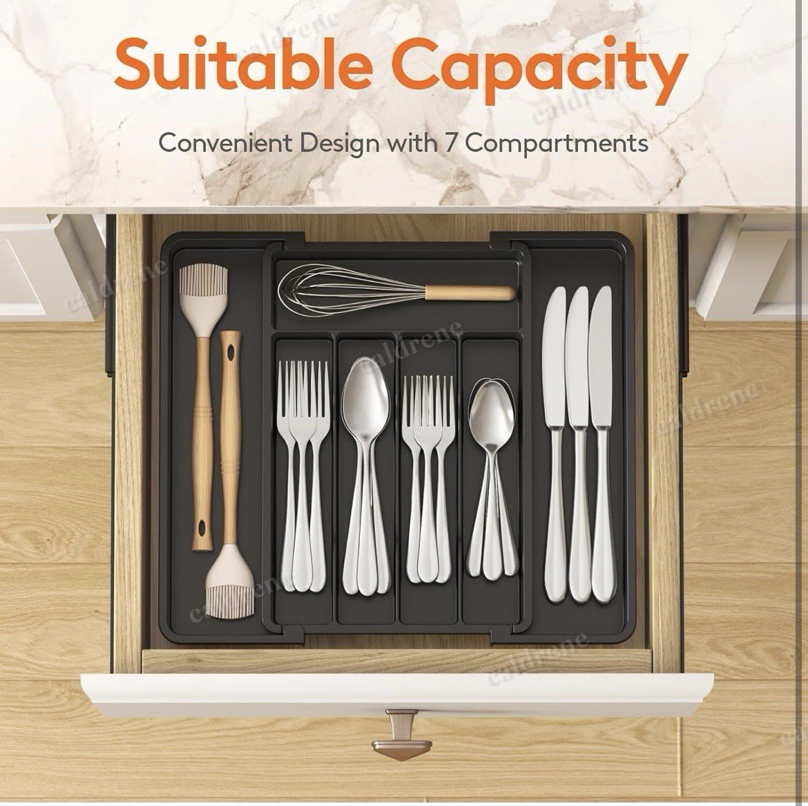 Expandable Silverware Drawer Organizer – view 3