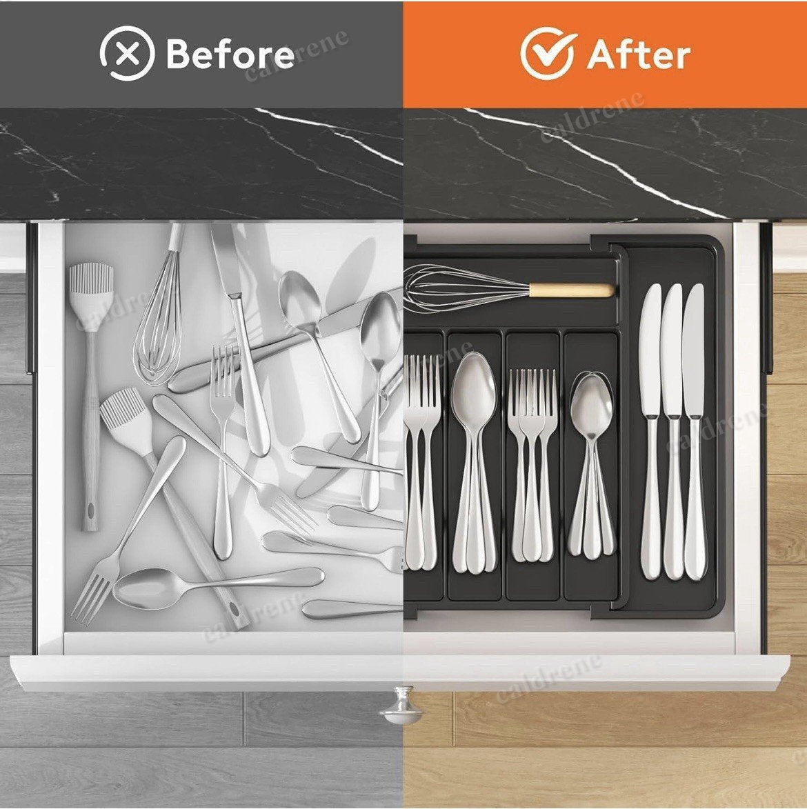 Expandable Silverware Drawer Organizer – view 5