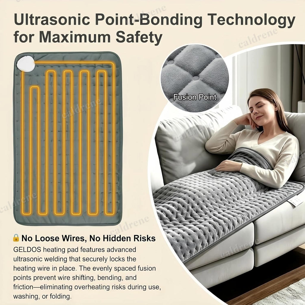 Extra Large Electric Heating Pad 29x59 with 6 Heat Levels and Auto Shut-Off – view 8