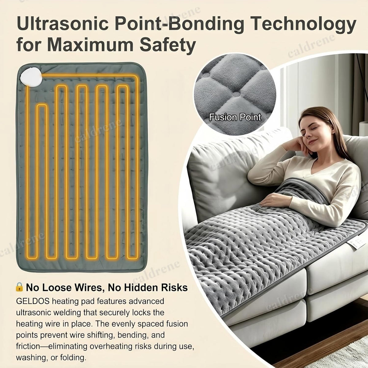 Extra Large Electric Heating Pad 29x59 with 6 Heat Levels and Auto Shut-Off – view 8