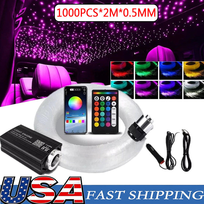 Fiber Optic Star Headliner Light Kit for Car Ceiling, 1000 Strands