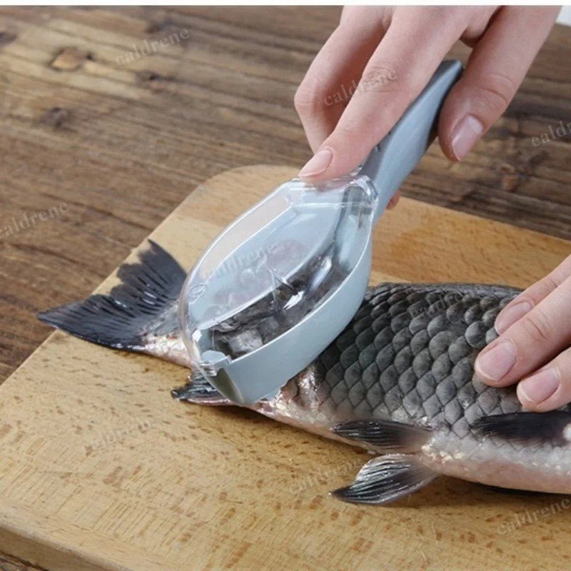 Fish Scale Scraper with Lid for Easy Cleanup – view 4