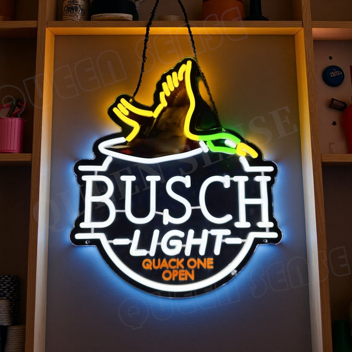 Flying Duck LED Neon Sign with Dimmer, USB Powered