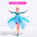 Flying Fairy Princess Doll with Magic Wings for Kids – Blue