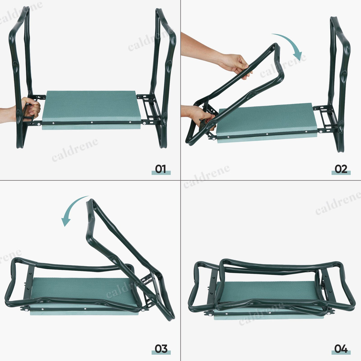 Foldable Garden Kneeler and Seat with Tool Pouch – view 4