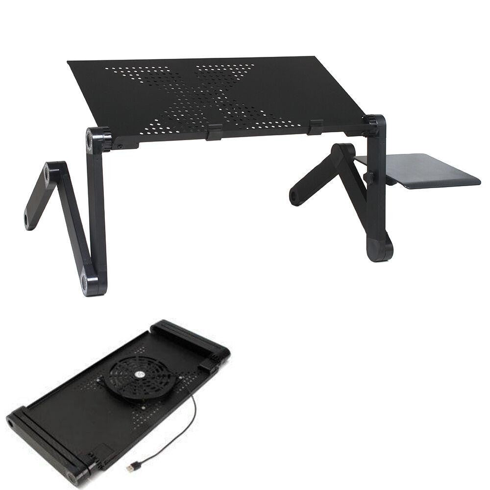 Foldable Laptop Bed Tray with Cooling Fan