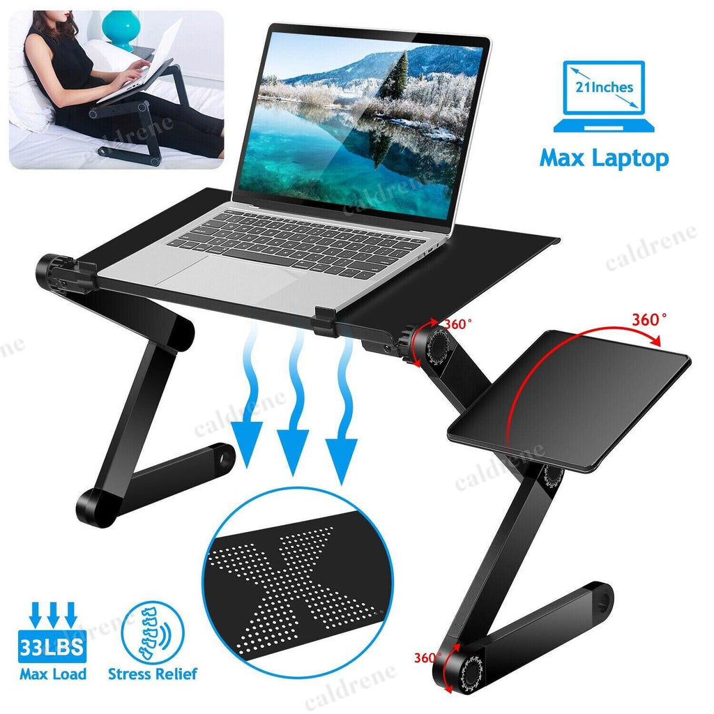 Foldable Laptop Bed Tray with Cooling Fan – view 5