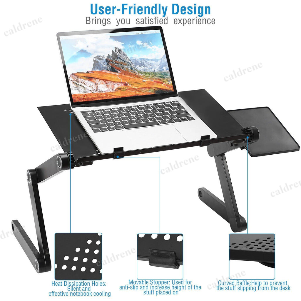 Foldable Laptop Bed Tray with Cooling Fan – view 6