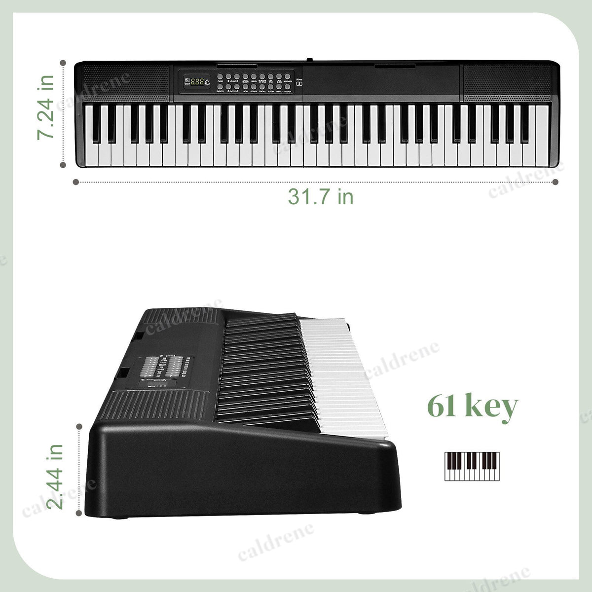 Folding 61-Key Bluetooth Piano Keyboard – view 3