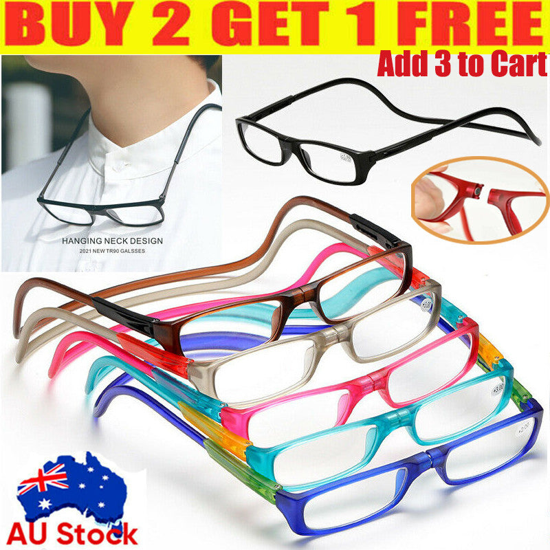 Folding Magnetic Reading Glasses for Easy Access and Storage