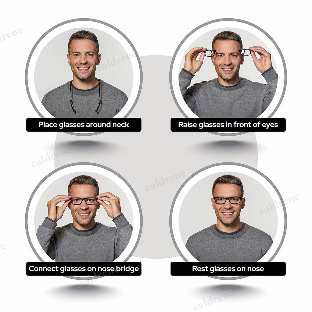 Folding Magnetic Reading Glasses with Neck Hanging Design – view 6